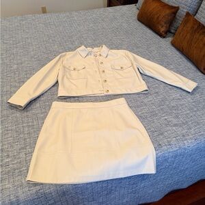 LOFT Cream Skirt Set